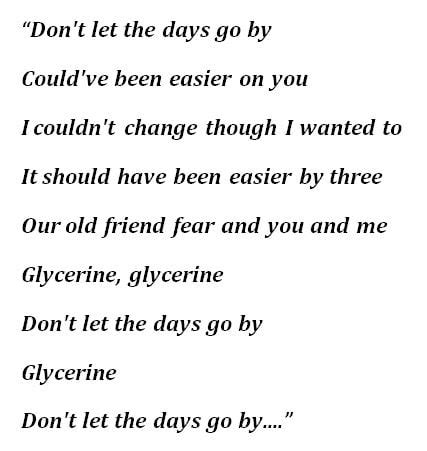 lyrics for glycerine|Bush – Glycerine Lyrics .